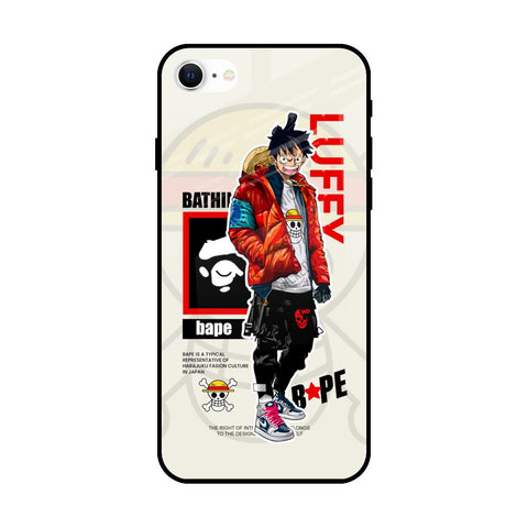 Bape Luffy Glossy Case for iPhone SE 2022