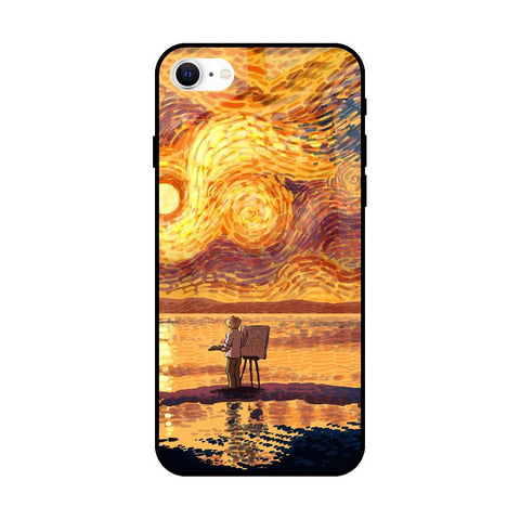Sunset Vincent Glossy Case for iPhone SE 2022