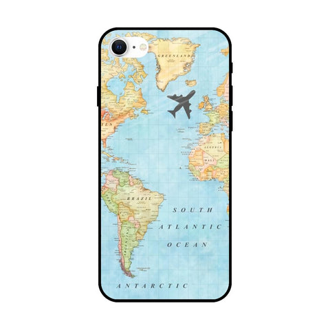 Travel Map Glossy Case for iPhone SE 2022