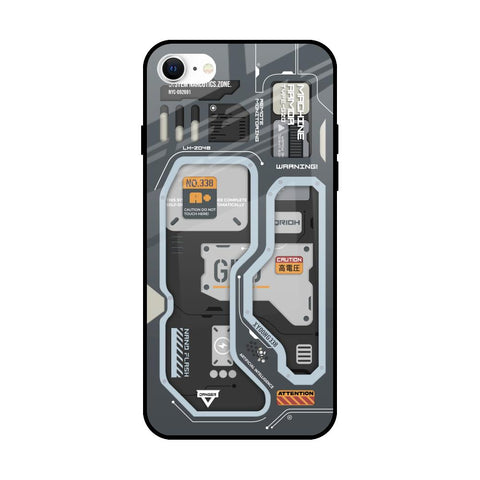 Retro Futuristic Glossy Case for iPhone SE 2022