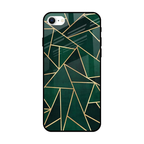 Abstract Green Glossy Case For iPhone SE 2022