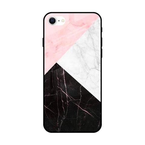 Marble Collage Art Glossy Case For iPhone SE 2022