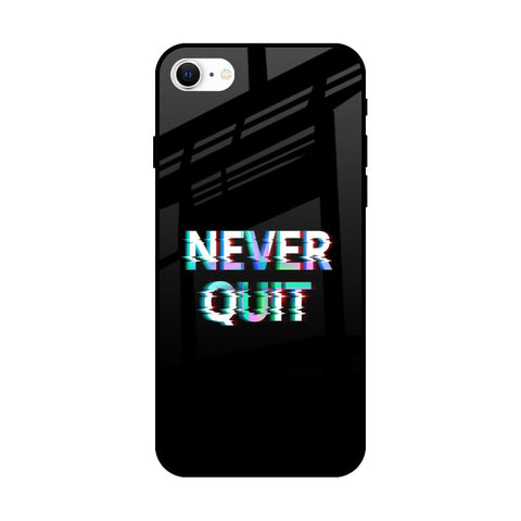 Never Quit Glossy Case For iPhone SE 2022