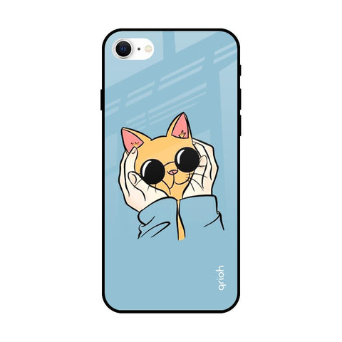 Adorable Cute Kitty Glossy Case For iPhone SE 2022