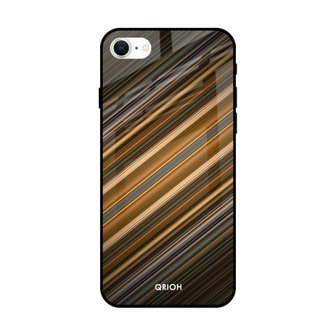 Diagonal Slash Pattern Glossy Case for Apple iPhone SE 2022
