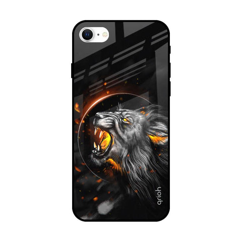 Aggressive Lion Glossy Case for iPhone SE 2022