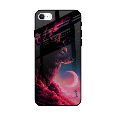 Moon Wolf Glossy Case for Apple iPhone SE 2022