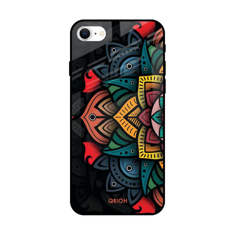 Retro Gorgeous Flower Glossy Case for iPhone SE 2022