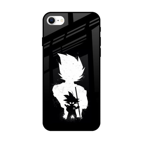 Monochrome Goku Glossy Case for iPhone SE 2022
