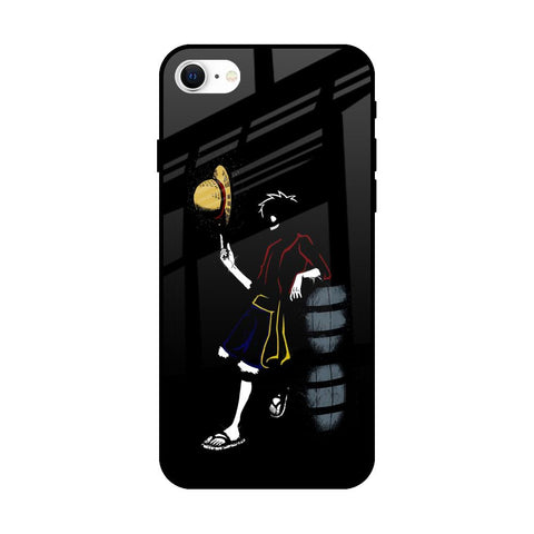 Luffy Line Art Glossy Case for iPhone SE 2022