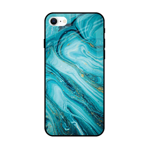 Ocean Marble Glossy Case for iPhone SE 2022