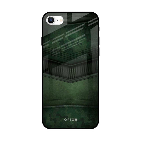 Green Leather Glossy Case for iPhone SE 2022
