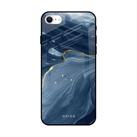 Deep Ocean Marble Glossy Case for iPhone SE 2022