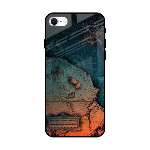 Geographical Map Glossy Case for iPhone SE 2022