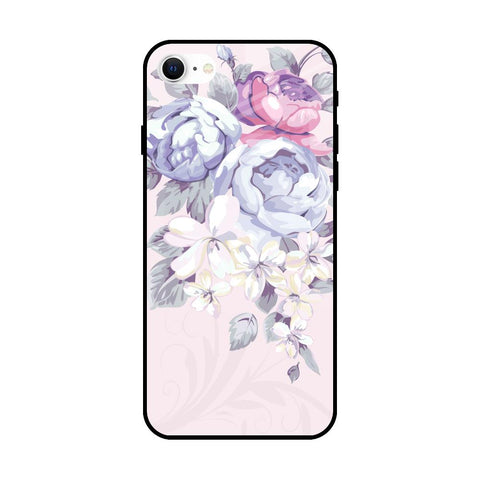 Elegant Floral Glossy case for iPhone SE 2022