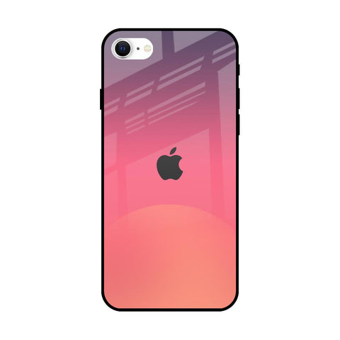 Sunset Orange Glossy Case for iPhone SE 2022