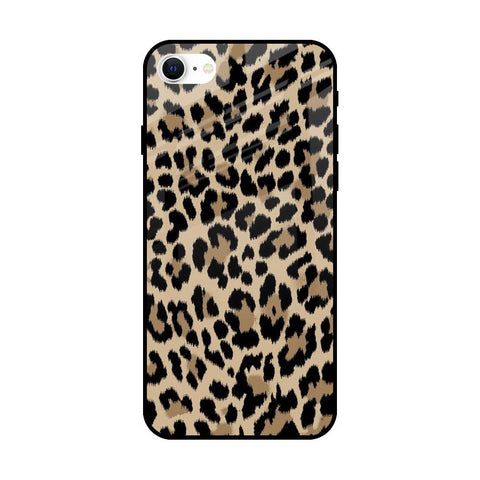 Leopard Seamless Glossy Case For iPhone SE 2022