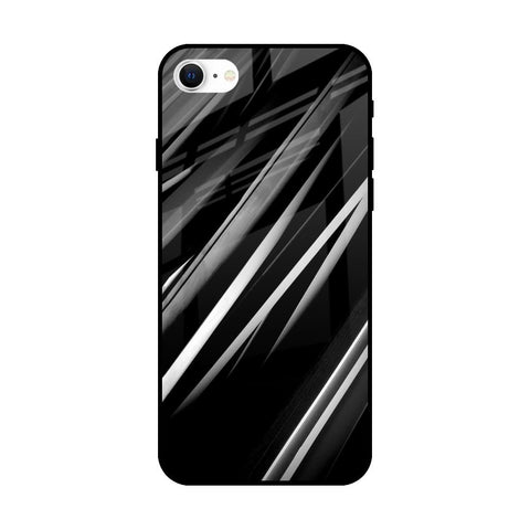 Black & Grey Gradient Glossy Case For iPhone SE 2022
