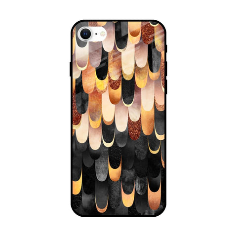Bronze Abstract Glossy Case for iPhone SE 2022