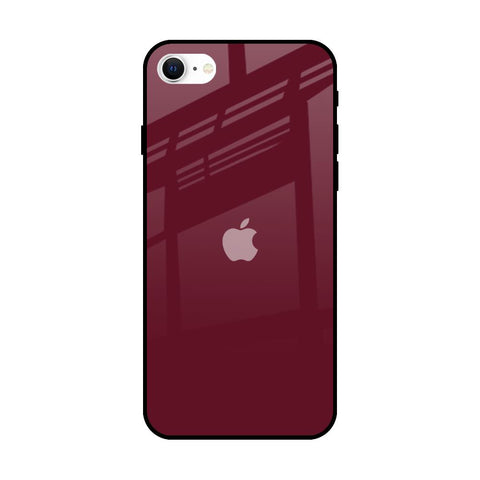 Classic Burgundy Glossy Case for iPhone SE 2022