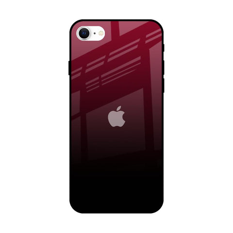 Wine Red Glossy Case For iPhone SE 2022