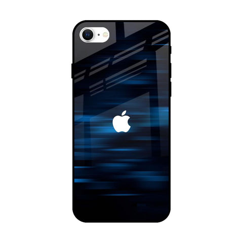 Blue Rough Abstract Glossy Case for iPhone SE 2022