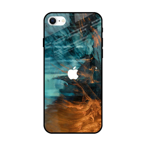 Golden Splash Glossy Case for iPhone SE 2022
