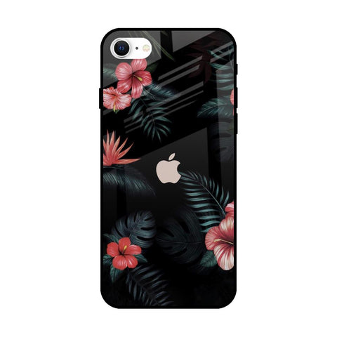 Tropical Art Flower Glossy Case for iPhone SE 2022