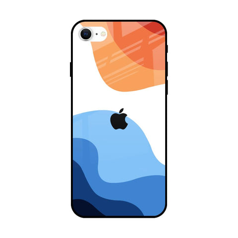 Wavy Color Pattern Glossy Case for iPhone SE 2022