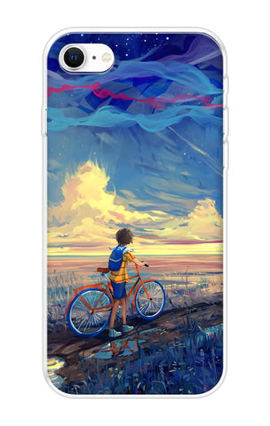 Riding Bicycle to Dreamland Soft Cover for iPhone SE 2022