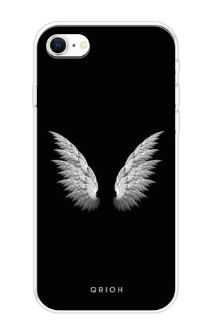 White Angel Wings Soft Cover for iPhone SE 2022