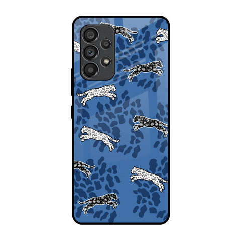 Blue Cheetah Glossy Case for Samsung Galaxy A53 5G