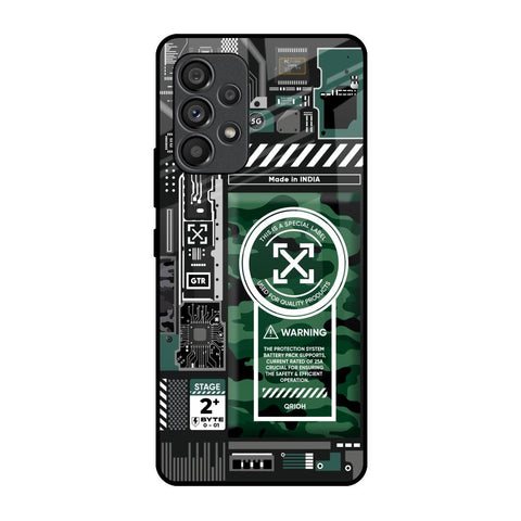Green Camo Circuit Glossy Case for Samsung Galaxy A53 5G