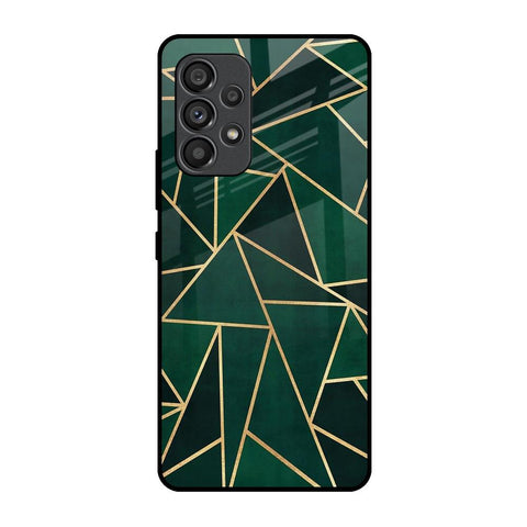 Abstract Green Glossy Case For Samsung Galaxy A53 5G