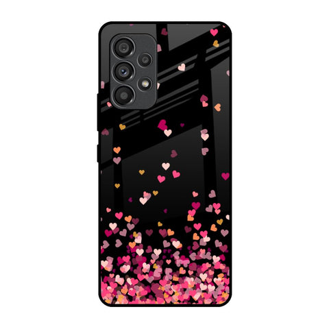 Heart Rain Fall Glossy Case For Samsung Galaxy A53 5G