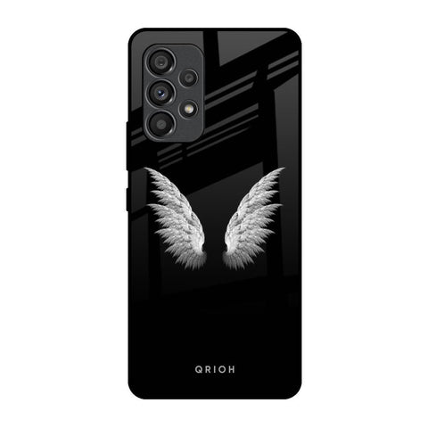 White Angel Wings Glossy Case for Samsung Galaxy A53 5G