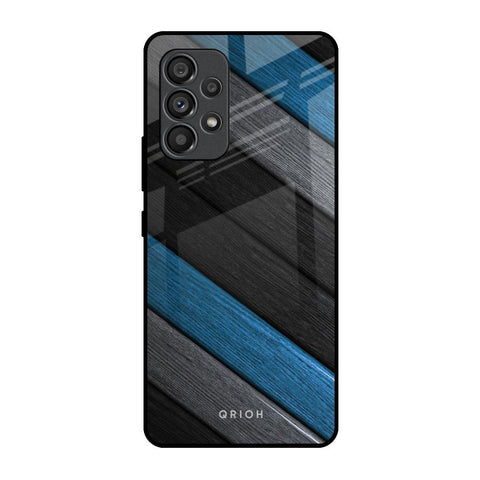 Multicolor Wooden Effect Glossy Case for Samsung Galaxy A53 5G