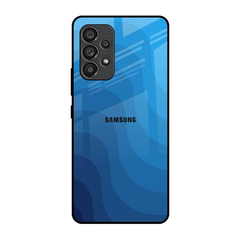 Blue Wave Abstract Glossy Case for Samsung Galaxy A53 5G