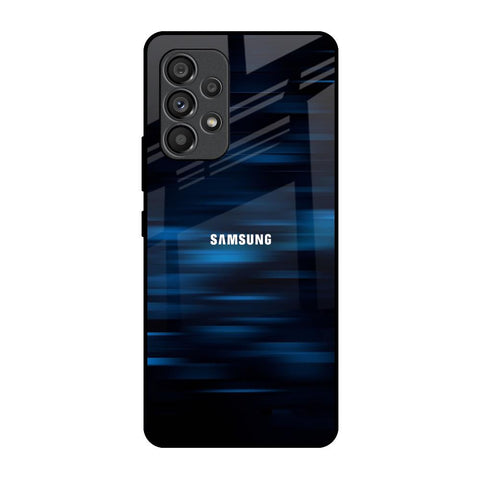 Blue Rough Abstract Glossy Case for Samsung Galaxy A53 5G