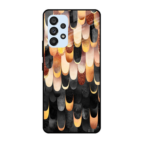Bronze Abstract Glossy Case for Samsung Galaxy A53 5G