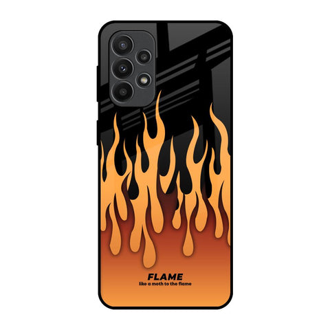 Fire Flame Glossy Case for Samsung Galaxy A23