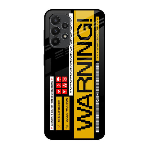 Aircraft Warning Glossy Case for Samsung Galaxy A23