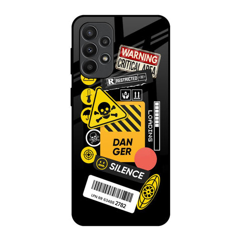 Danger Signs Glossy Case for Samsung Galaxy A23