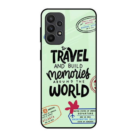 Travel Stamps Glossy Case for Samsung Galaxy A23