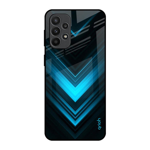 Vertical Blue Arrow Glossy Case For Samsung Galaxy A23