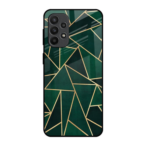 Abstract Green Glossy Case For Samsung Galaxy A23
