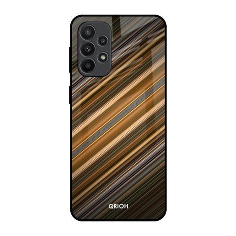 Diagonal Slash Pattern Glossy Case for Samsung Galaxy A23