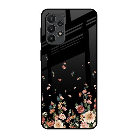 Floating Floral Print Glossy Case for Samsung Galaxy A23