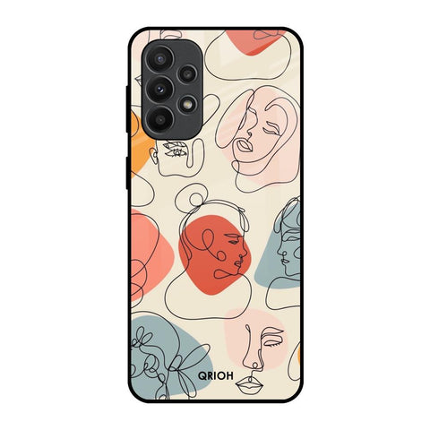 Abstract Faces Glossy Case for Samsung Galaxy A23