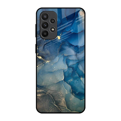 Blue Cool Marble Glossy Case for Samsung Galaxy A23